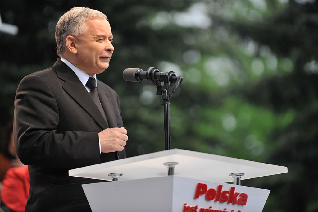 Jarosław Kaczyński na wiecu wyborczym w Zakopanem