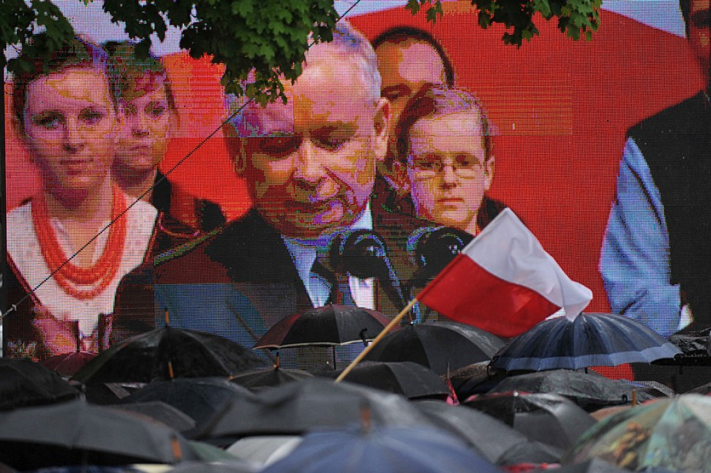 Jarosław Kaczyński na wiecu wyborczym w Zakopanem