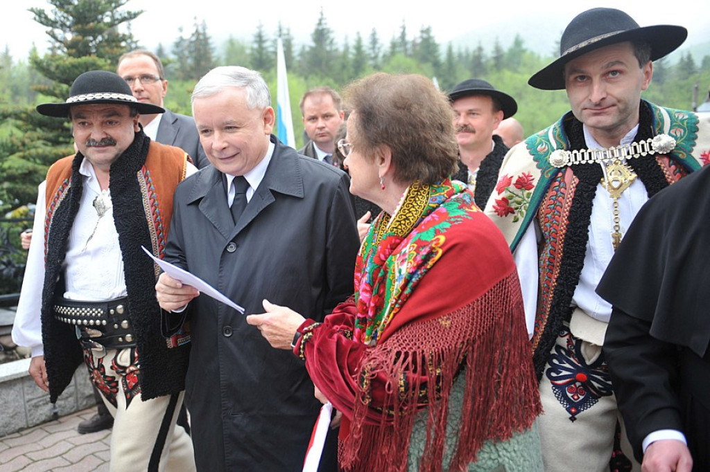Jarosław Kaczyński na wiecu wyborczym w Zakopanem