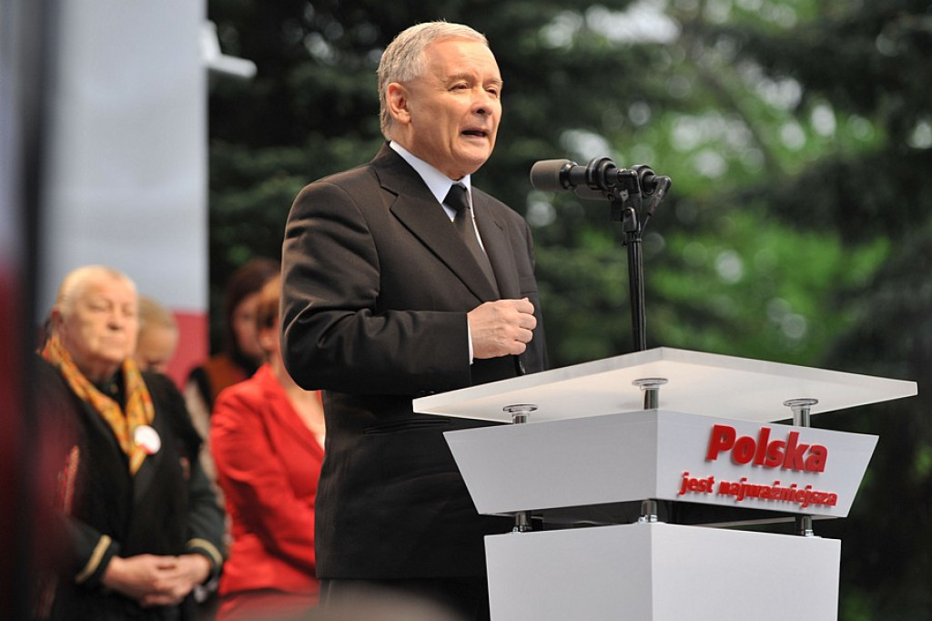 Jarosław Kaczyński na wiecu wyborczym w Zakopanem