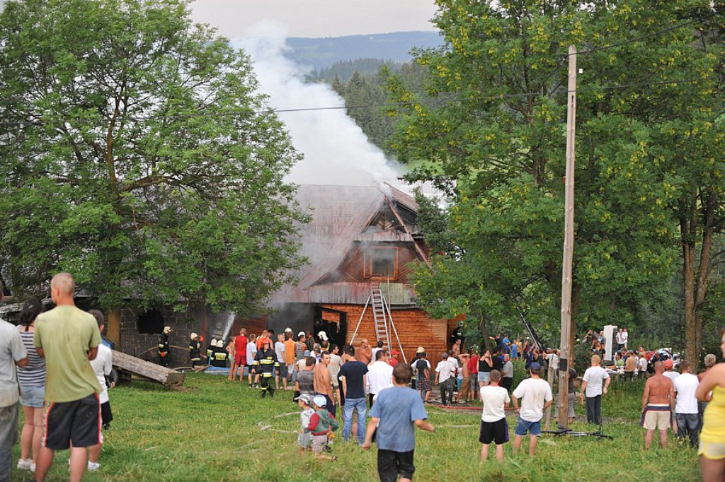 Pożar w Zębie