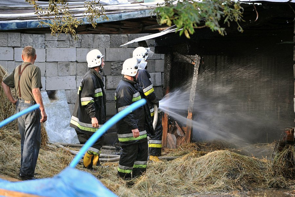 Pożar w Zębie