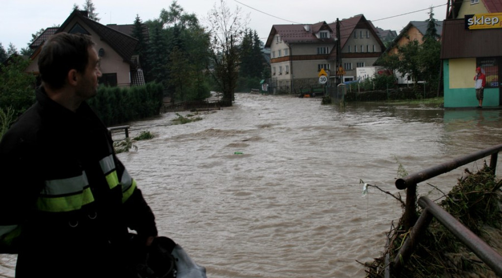 Zalany Nowy Targ i Czarna Góra. Wielka nawałnica nad Podhalem
