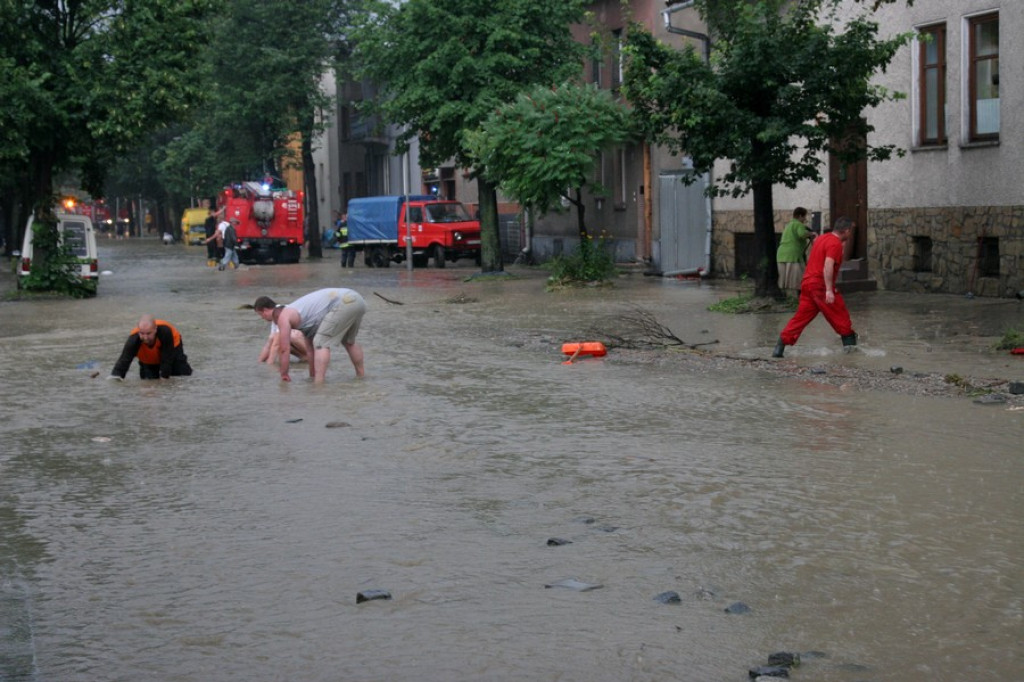 Zalany Nowy Targ i Czarna Góra. Wielka nawałnica nad Podhalem