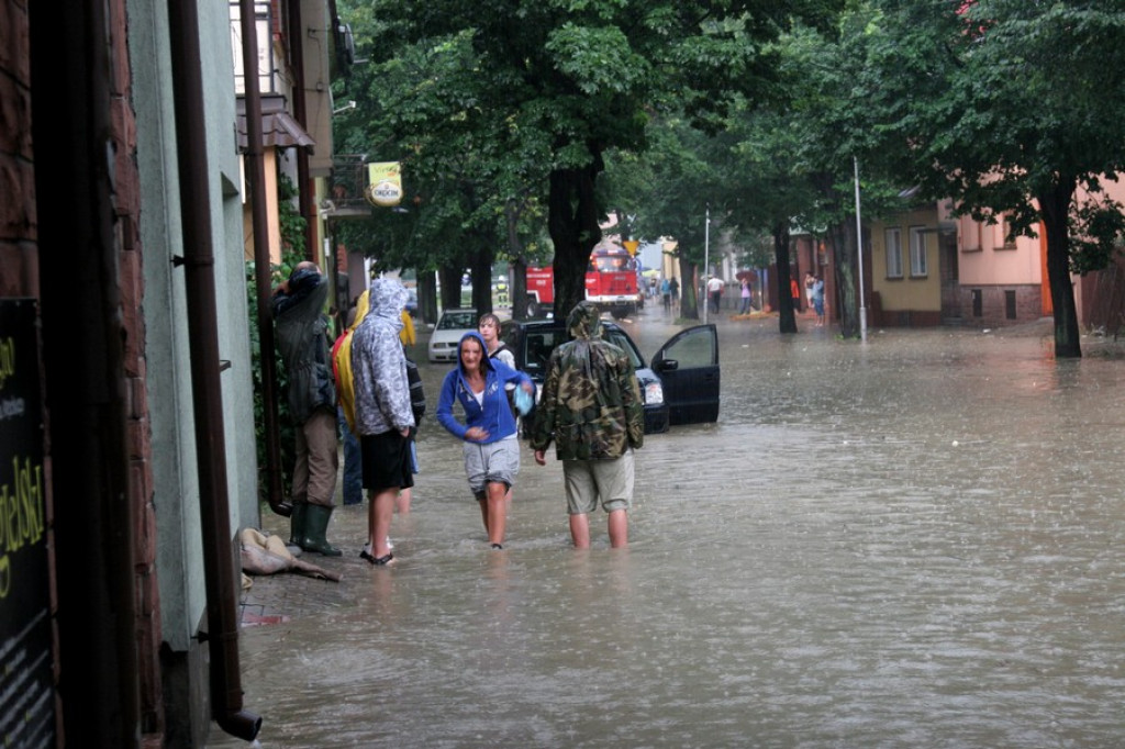 Zalany Nowy Targ i Czarna Góra. Wielka nawałnica nad Podhalem