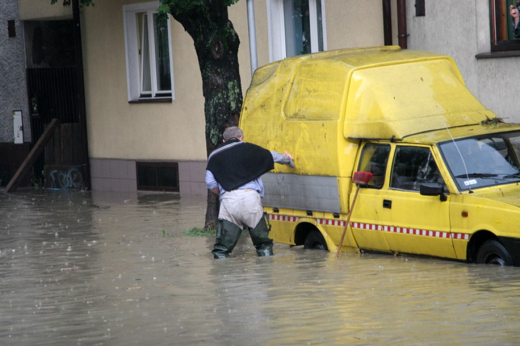 Zalany Nowy Targ i Czarna Góra. Wielka nawałnica nad Podhalem