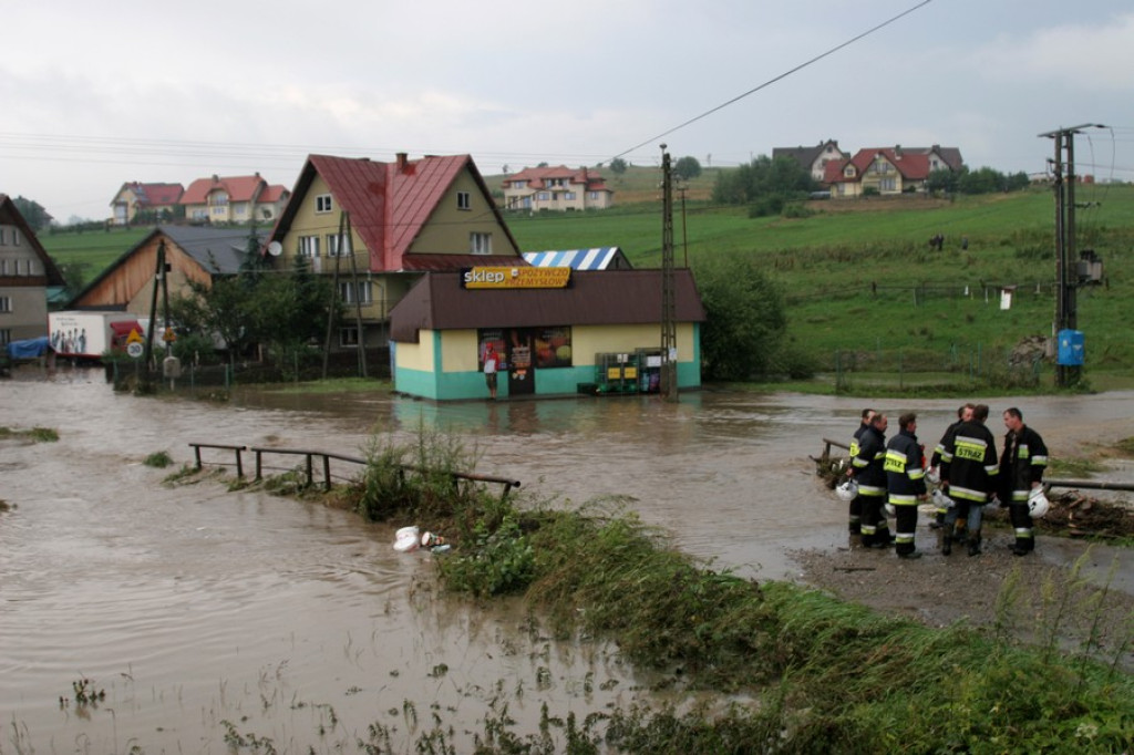 Zalany Nowy Targ i Czarna Góra. Wielka nawałnica nad Podhalem