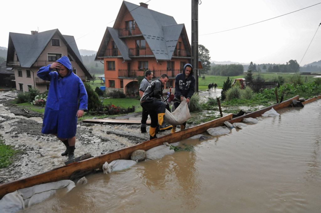 Zalany Nowy Targ i Czarna Góra. Wielka nawałnica nad Podhalem