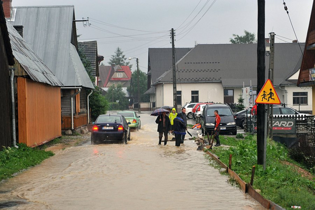 Zalany Nowy Targ i Czarna Góra. Wielka nawałnica nad Podhalem