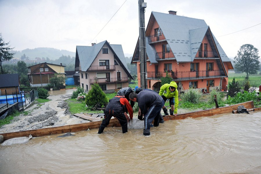 Zalany Nowy Targ i Czarna Góra. Wielka nawałnica nad Podhalem