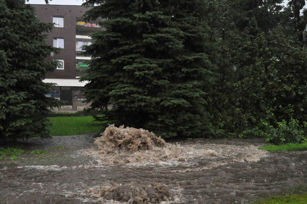 Zalany Nowy Targ i Czarna Góra. Wielka nawałnica nad Podhalem