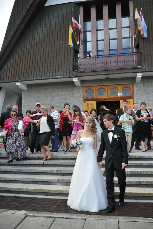 Ewa Bilan i Kamil Stoch na ślubnym kobiercu