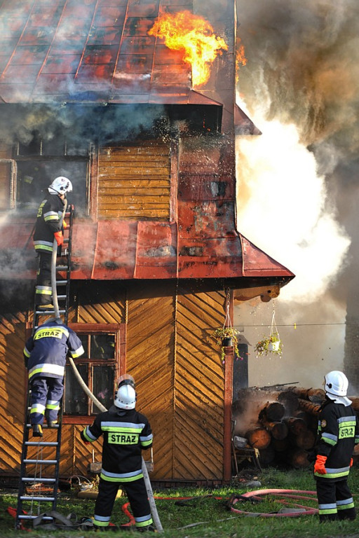 Pożar w Gliczarowie Górnym