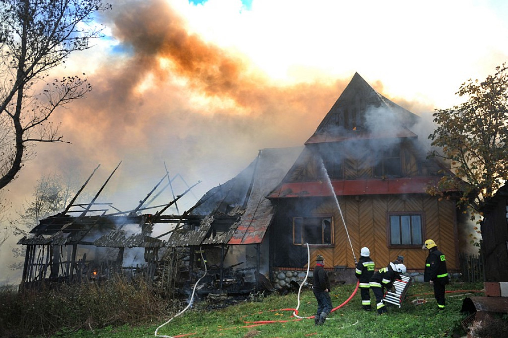 Pożar w Gliczarowie Górnym