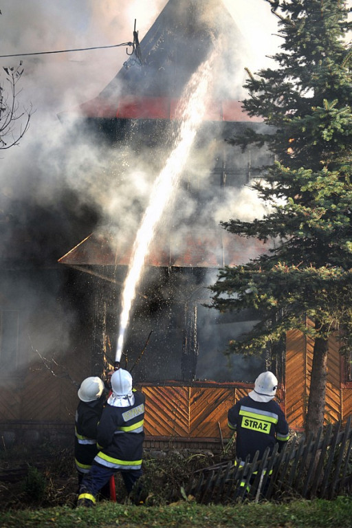 Pożar w Gliczarowie Górnym