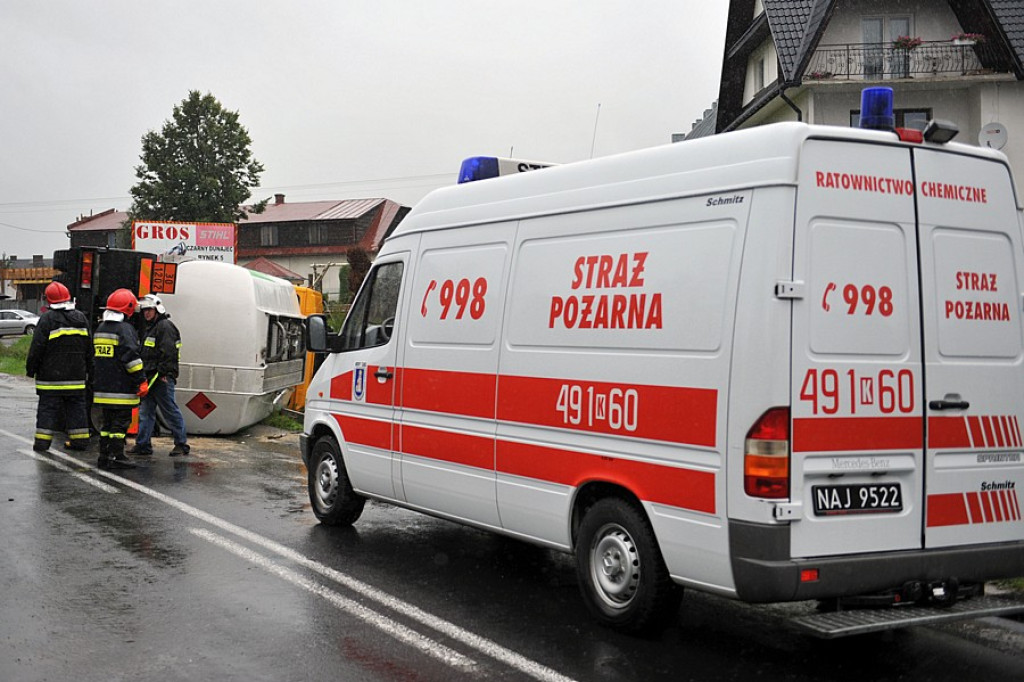 Wypadek cysterny w Piekielniku