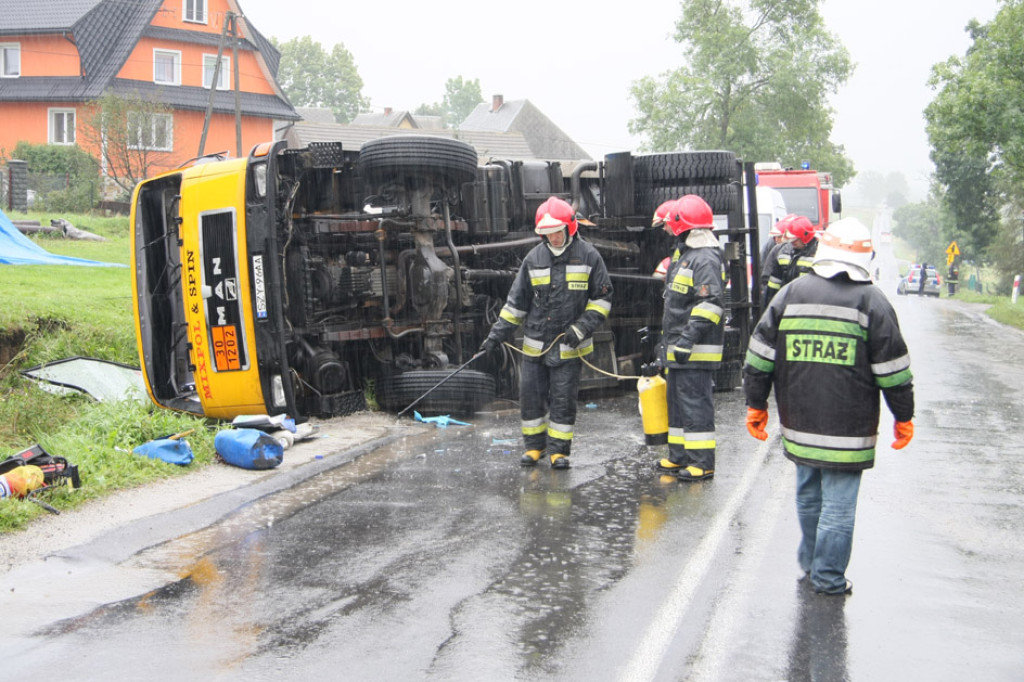 Wypadek cysterny w Piekielniku
