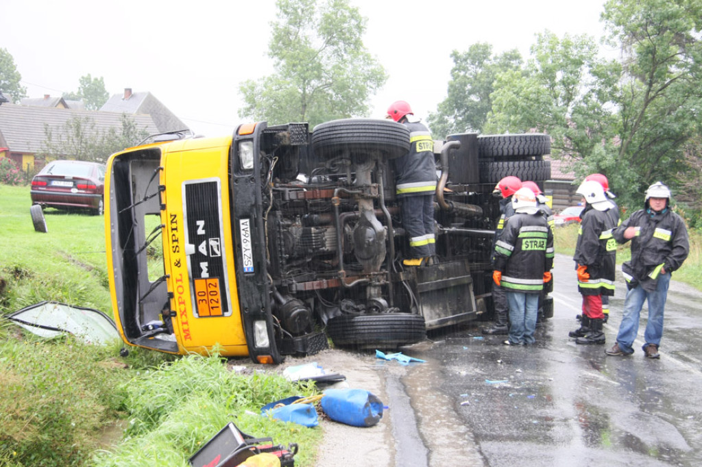 Wypadek cysterny w Piekielniku