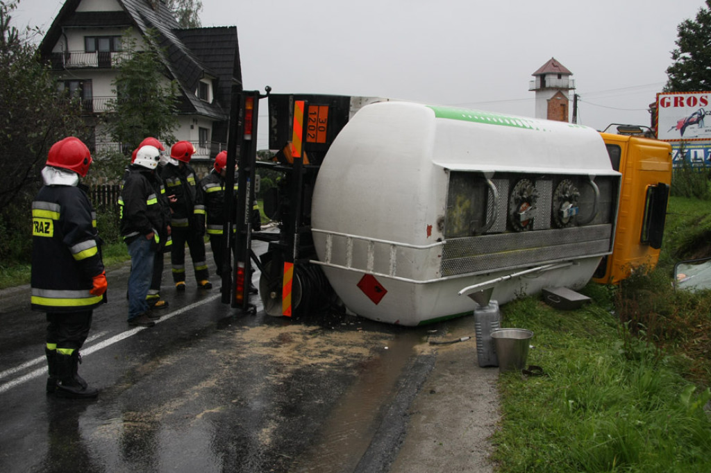 Wypadek cysterny w Piekielniku