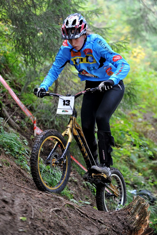 Trial rowerowy w Nowem Bystrem