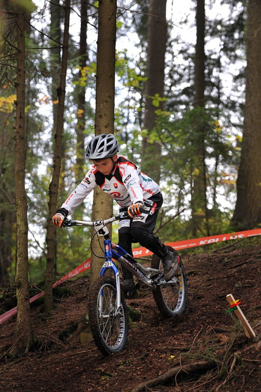 Trial rowerowy w Nowem Bystrem