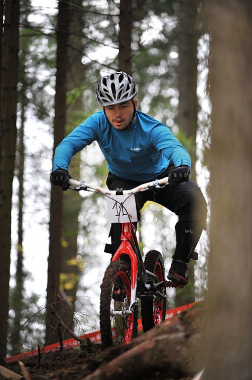 Trial rowerowy w Nowem Bystrem
