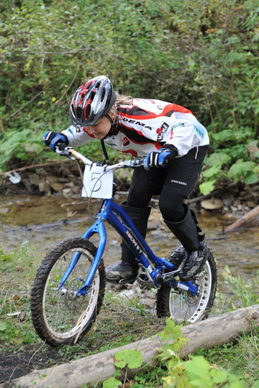 Trial rowerowy w Nowem Bystrem
