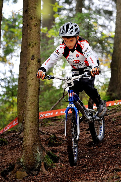 Trial rowerowy w Nowem Bystrem