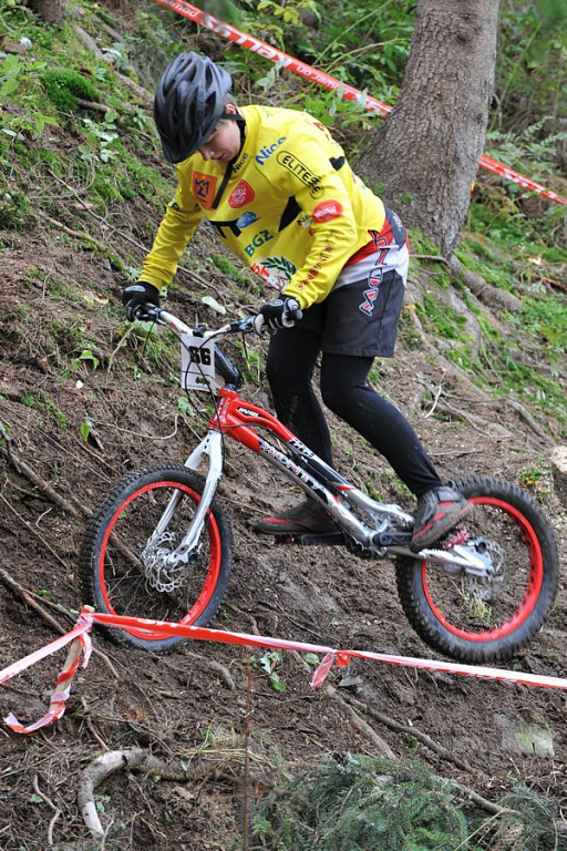 Trial rowerowy w Nowem Bystrem