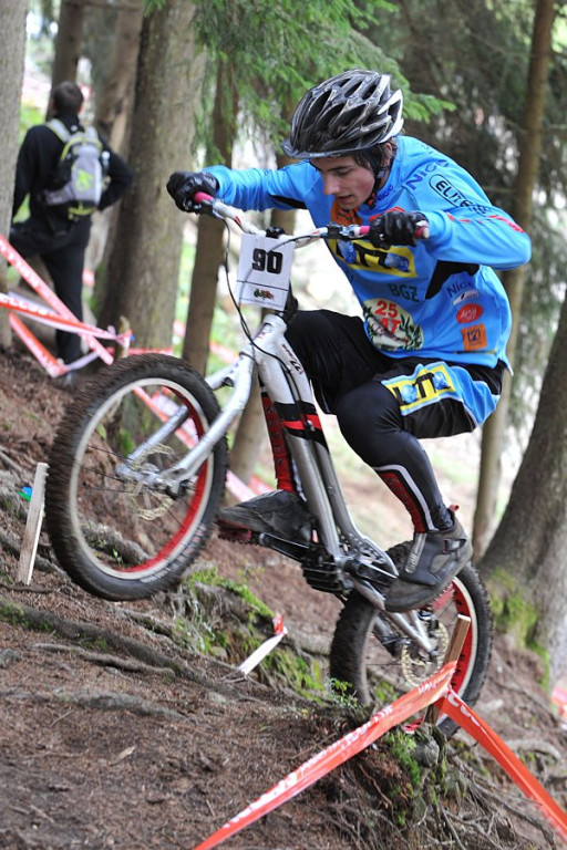 Trial rowerowy w Nowem Bystrem