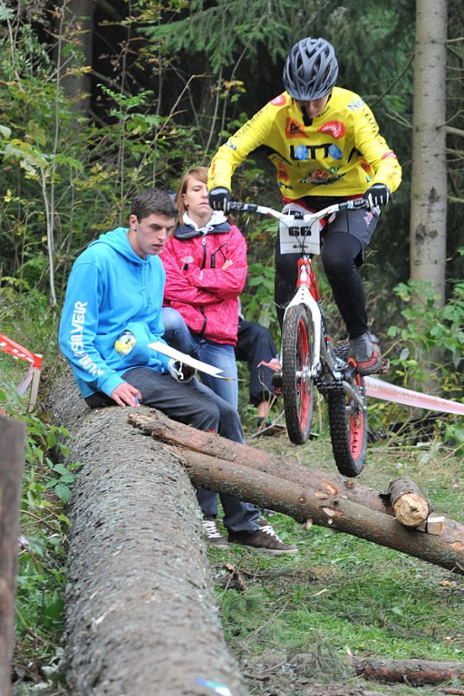 Trial rowerowy w Nowem Bystrem