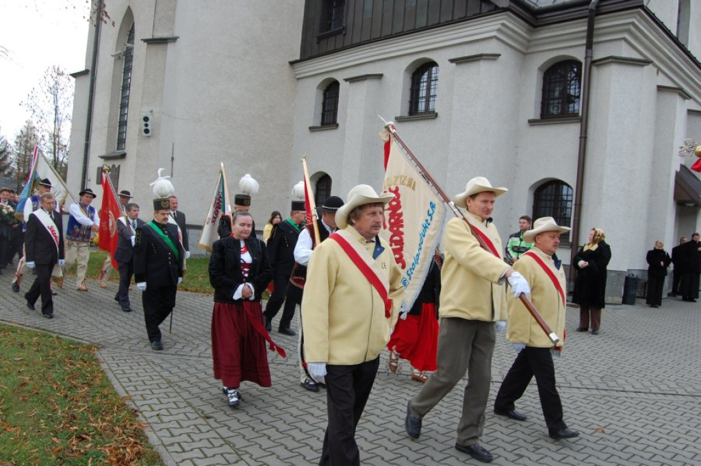 Członkowie „Solidarności” i flisacy u Gaździny Podhala