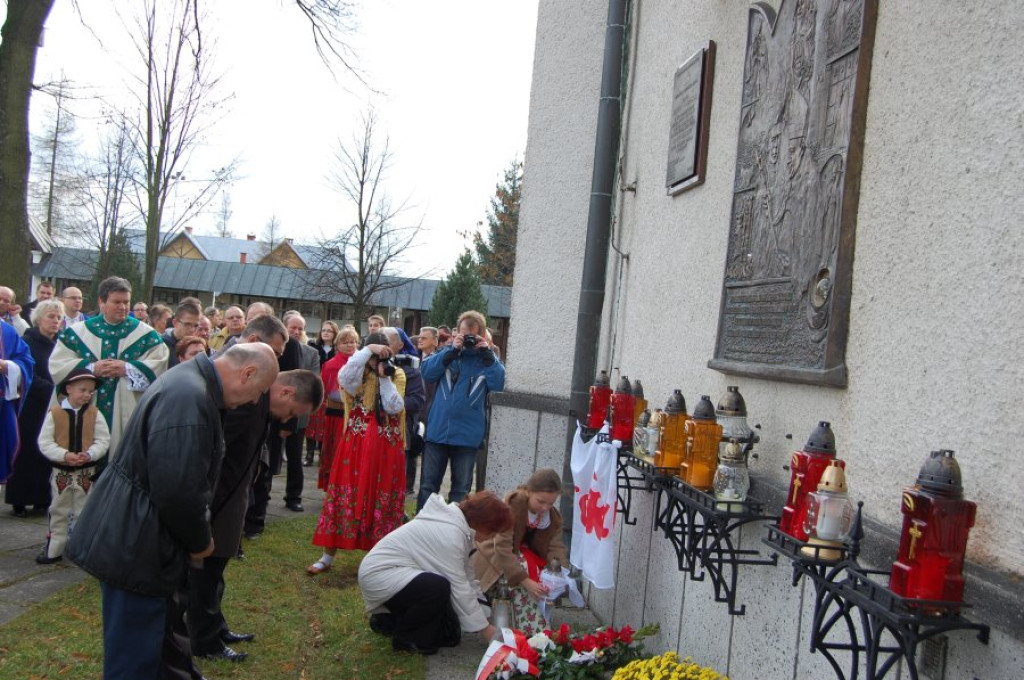 Członkowie „Solidarności” i flisacy u Gaździny Podhala