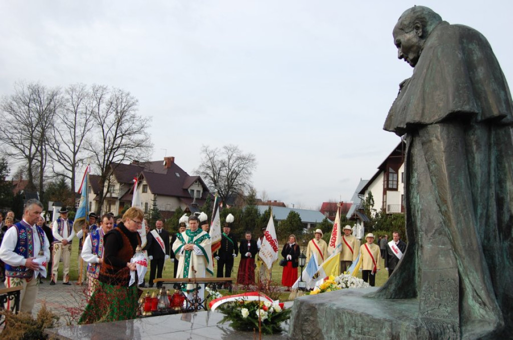 Członkowie „Solidarności” i flisacy u Gaździny Podhala