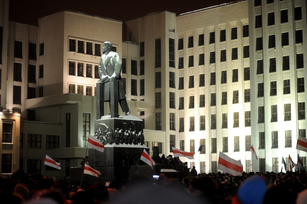 Milicja brutalnie spacyfikowała demonstrację