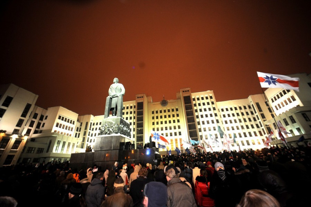 Milicja brutalnie spacyfikowała demonstrację