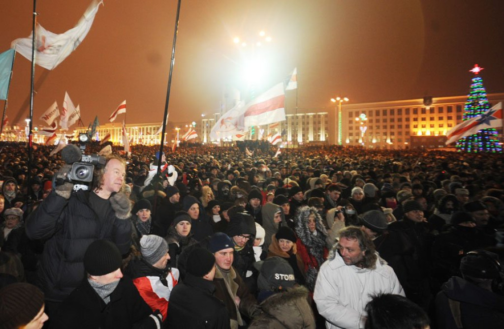Milicja brutalnie spacyfikowała demonstrację