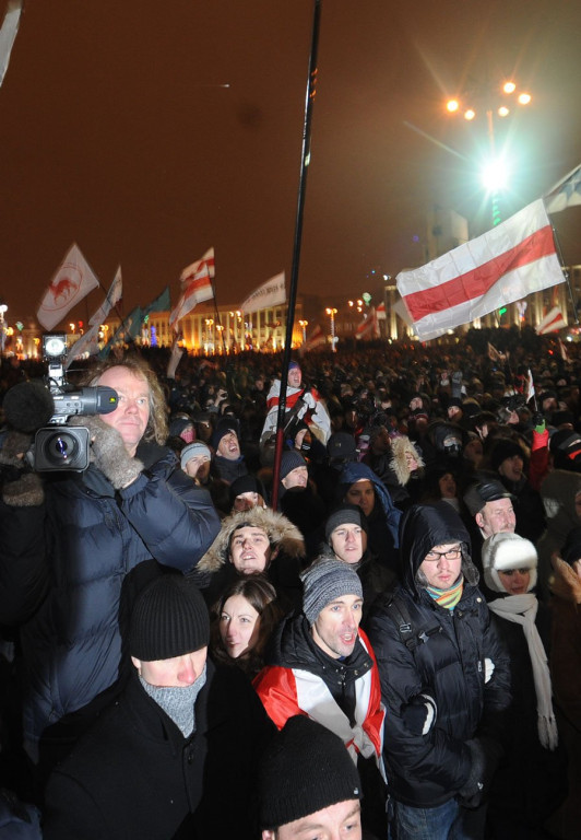 Milicja brutalnie spacyfikowała demonstrację