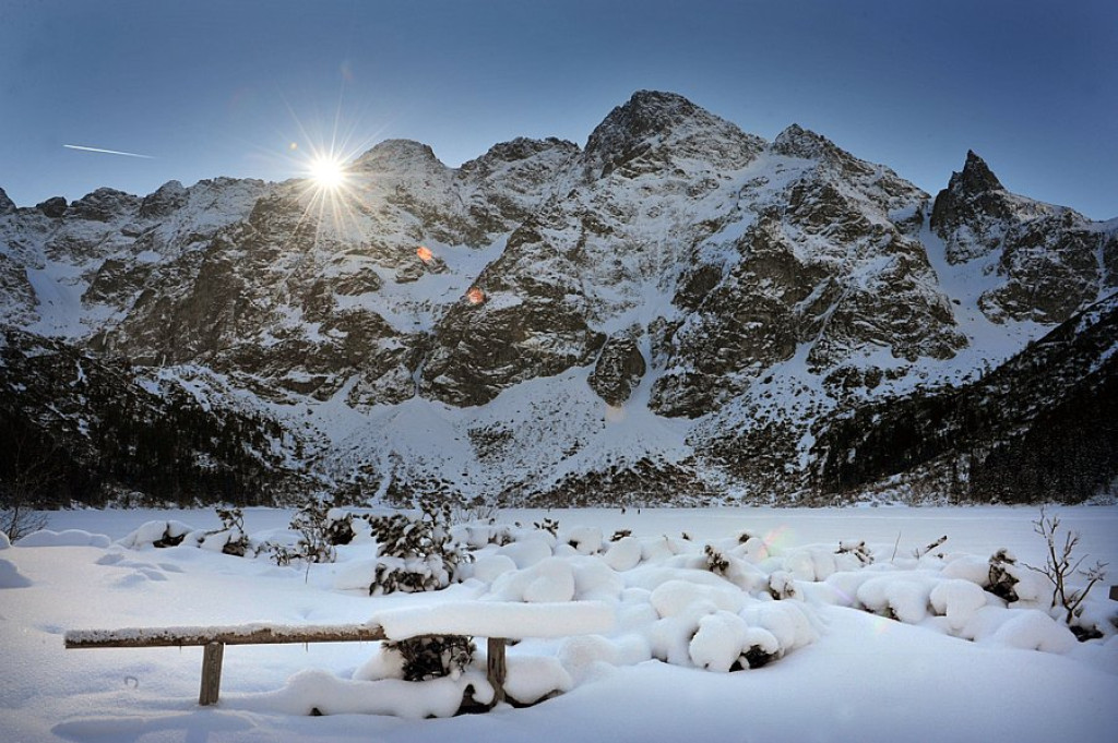 Morskie Oko i Czarny Staw zimą