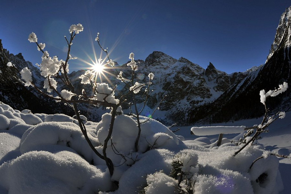 Morskie Oko i Czarny Staw zimą