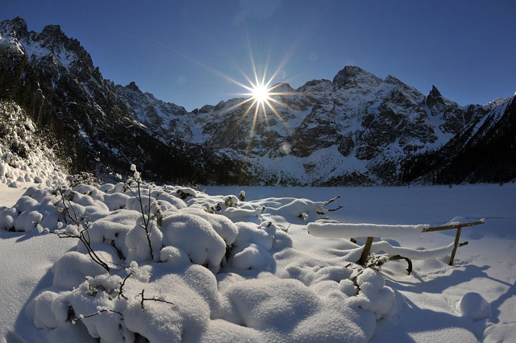 Morskie Oko i Czarny Staw zimą