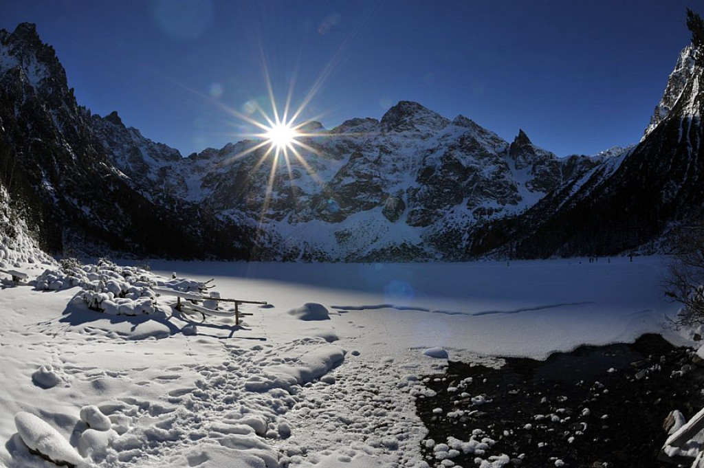 Morskie Oko i Czarny Staw zimą
