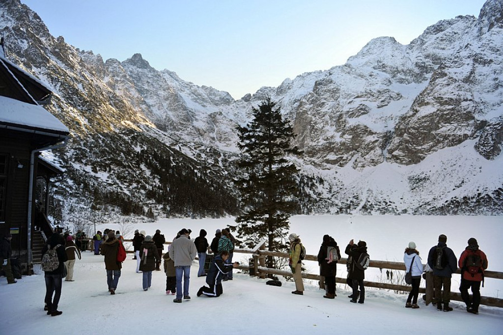 Morskie Oko i Czarny Staw zimą