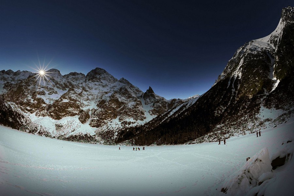 Morskie Oko i Czarny Staw zimą