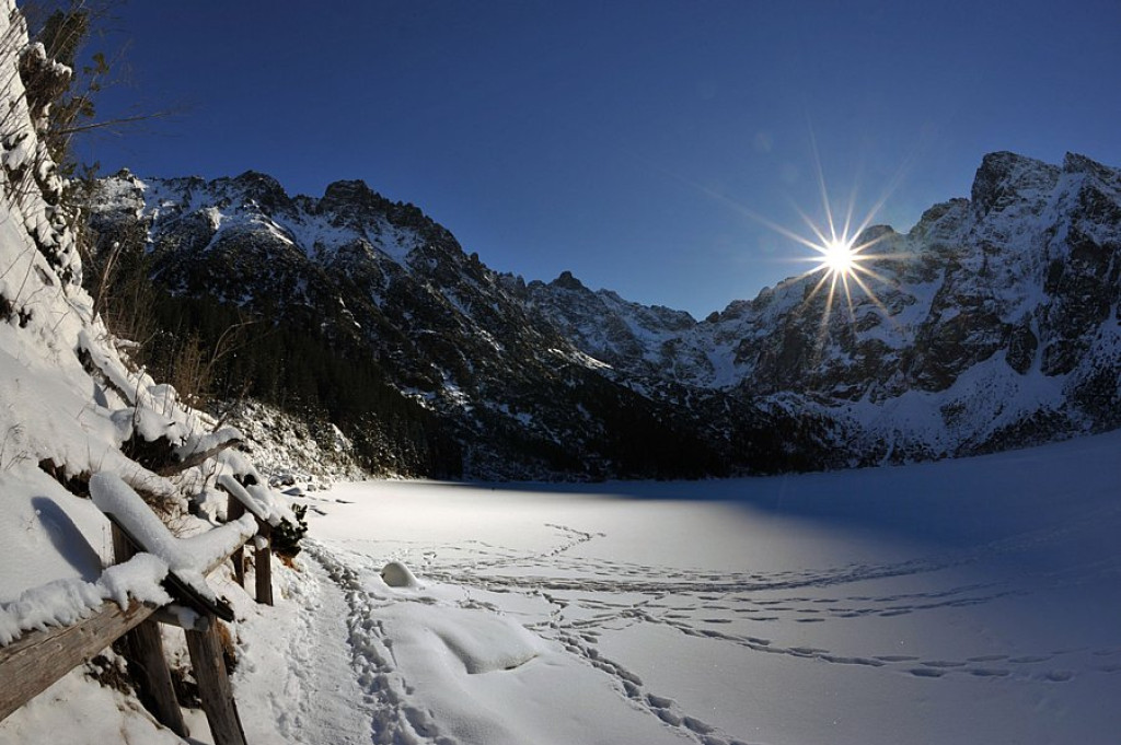 Morskie Oko i Czarny Staw zimą
