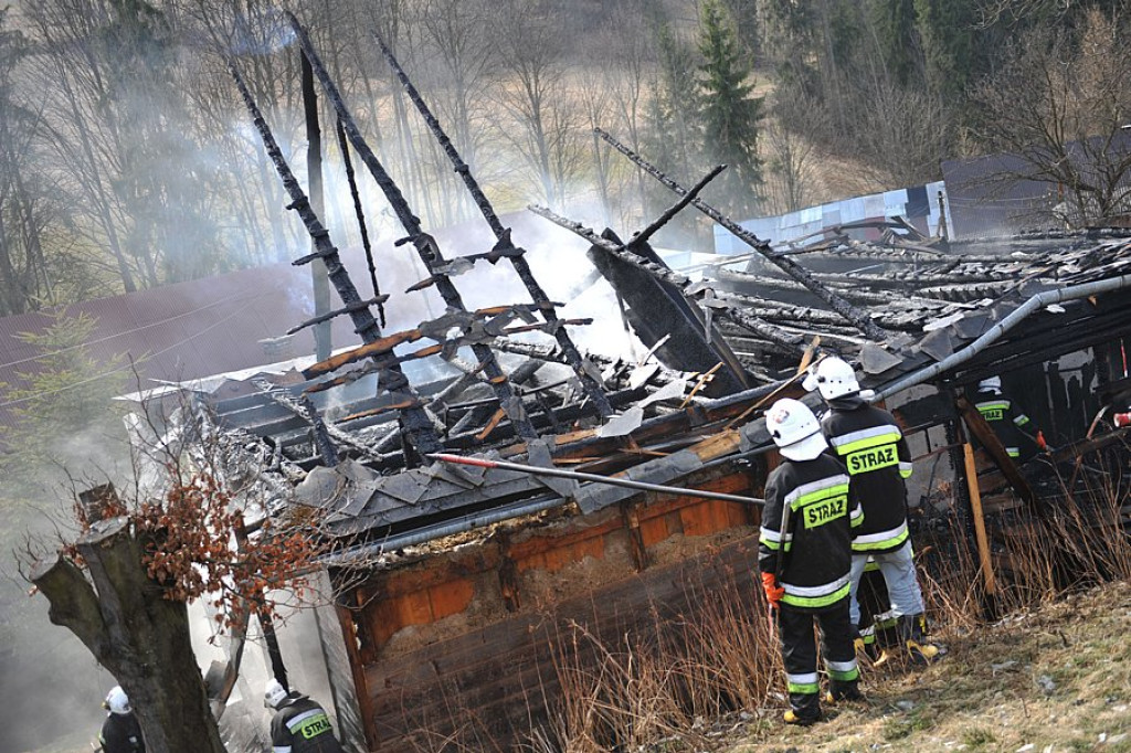 Pożar w Gliczarowie Dolnym