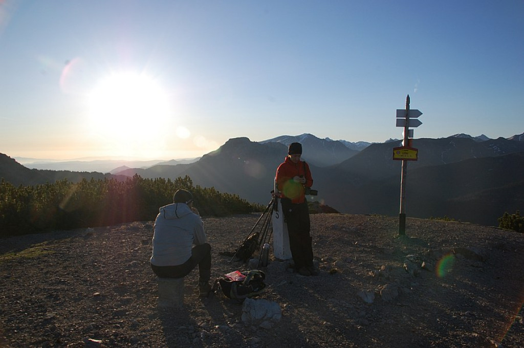 Tatry Zachodnie: Wschód słońca na Grzesiu