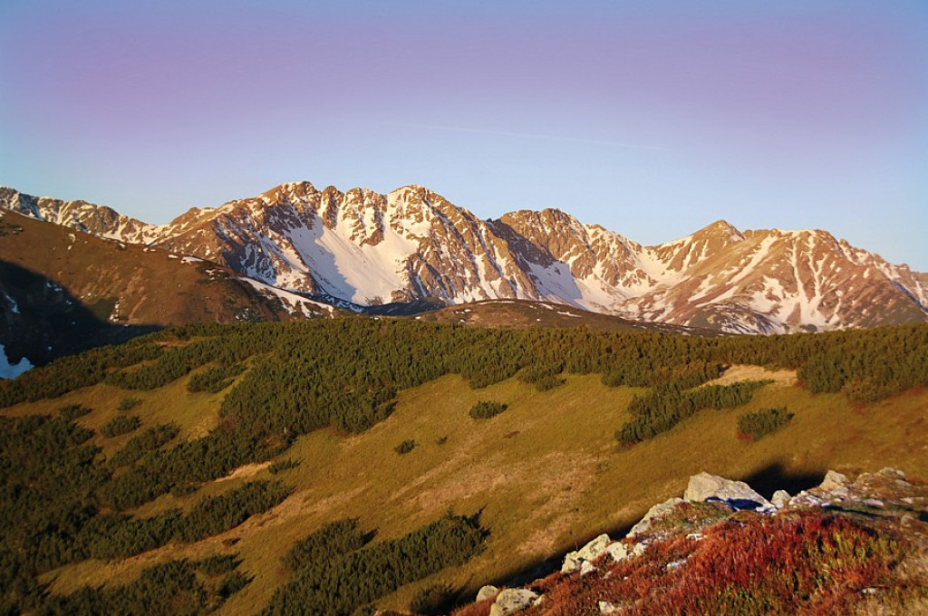 Tatry Zachodnie: Wschód słońca na Grzesiu