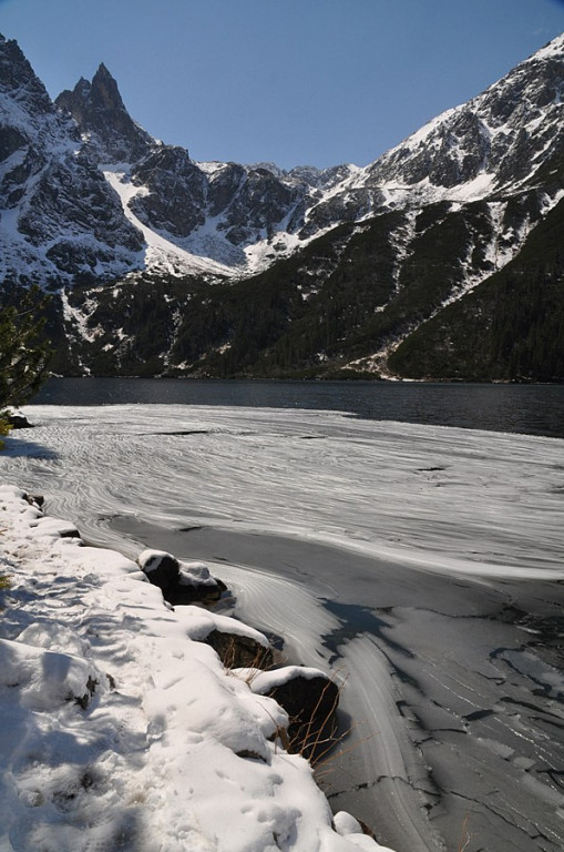 Morskie Oko i Czarny Staw wiosną