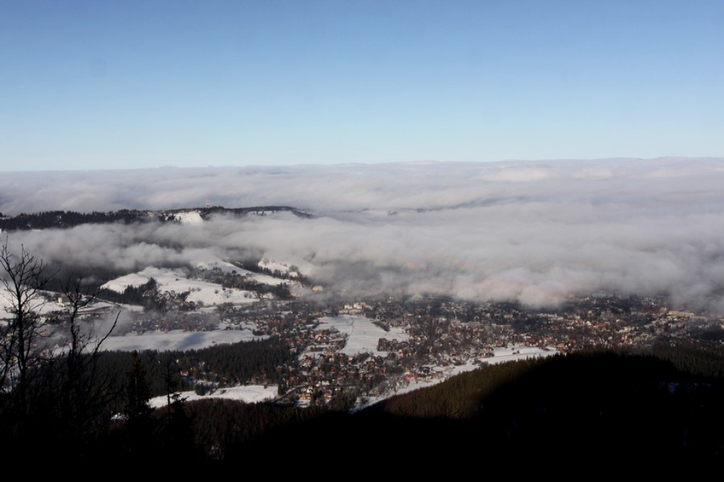 Błysk słońca na Sarniej Skale